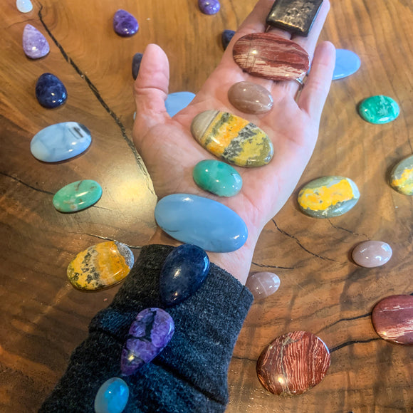 Crystal Chakra Array Cabochons