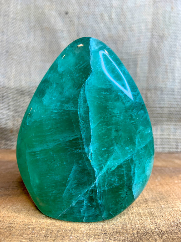 Green Fluorite Freeform Sculpture