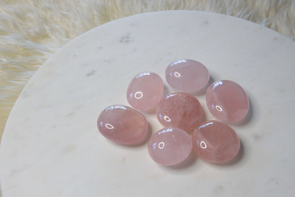 Rose Quartz Palm Stones