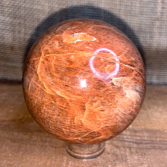 Peach Moonstone Sphere 3 inches