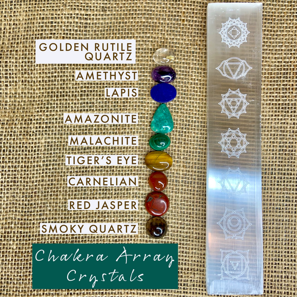 Crystal chakra arrays selenite