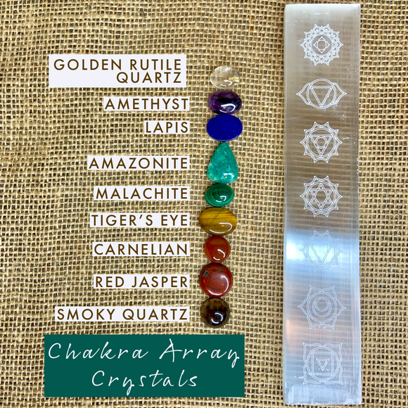 Crystal chakra arrays selenite 