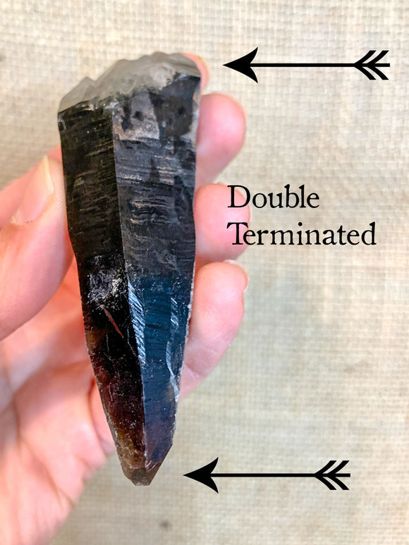 Smoky Quartz, Double Terminated, Self Healed, Bent (Colorado)