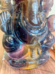 Rainbow Fluorite Ganesha Carving, 4.4"