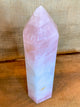 Rose Quartz Tower 9.5 inches tall top view